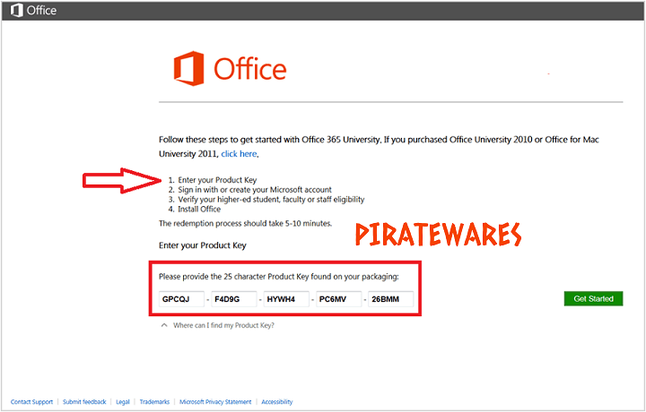 find office 365 product key