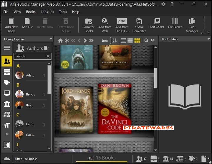 Alfa eBooks Manager Pro 8.6.14.1 for apple download free