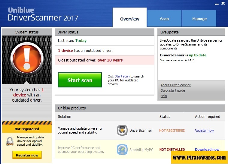 Uniblue Driver Scanner 7.7.1 Serial Key Download Here 2023