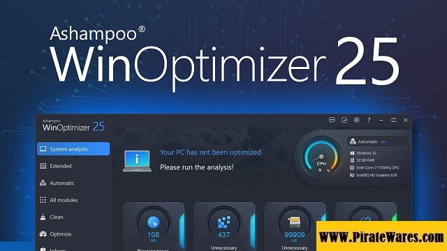Ashampoo WinOptimizer 26.00.13 Activation Key Download 2023