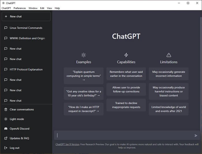 ChatGPT App Free Download For PC Windows 10 64 Bit